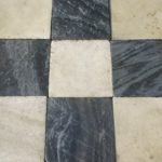 Antique Black and White French Marble Flooring