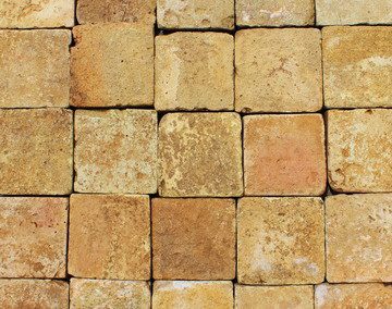 4″ Square Blonde French Terracotta Flooring Tiles
