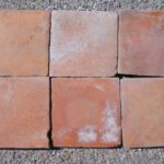 10” Square Red Reclaimed French Terracotta Tiles